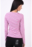 Bluza Dama Jdy Jdyfransiska Stripe O-Neck Violet/White Stripes